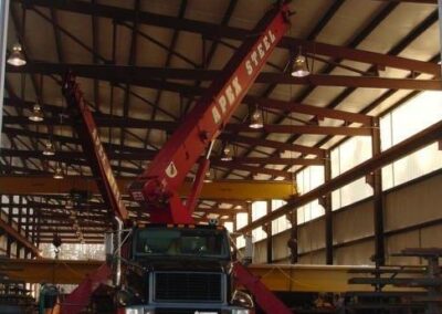 Apex Steel Crane in Fabrication Facility- Raleigh NC